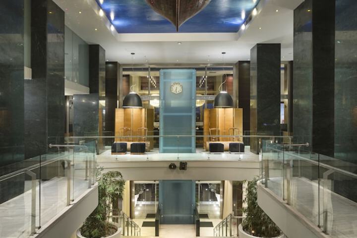 Interior entrance
