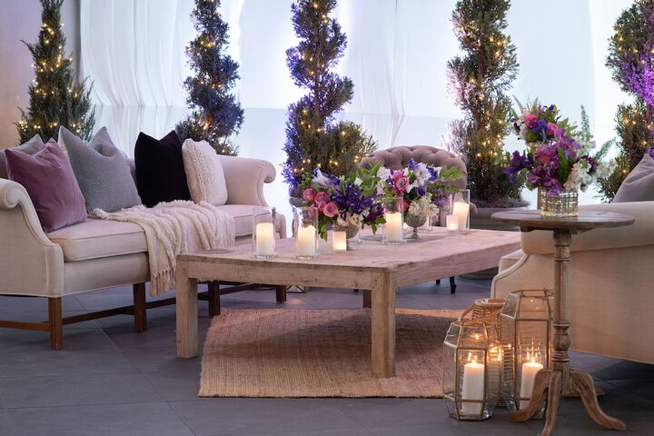 Outdoor banquet area