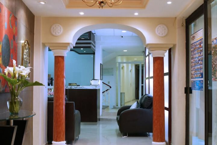 Interior entrance