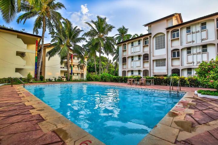 AspireAguadaApt BeachTouch~1Bhk~WiFi~Pool~Candolim
