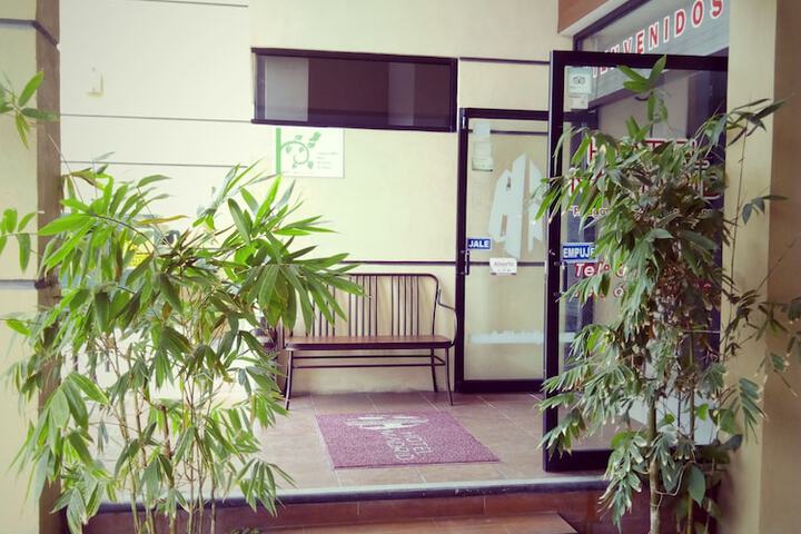 Interior entrance