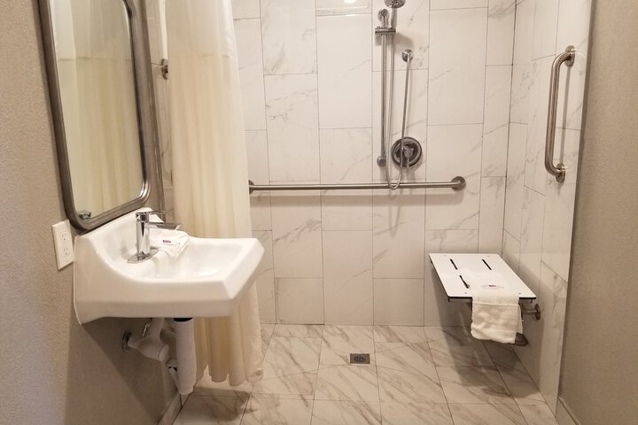 1 King Bed Mobility Accessible Roll in Shower (3 of 16)