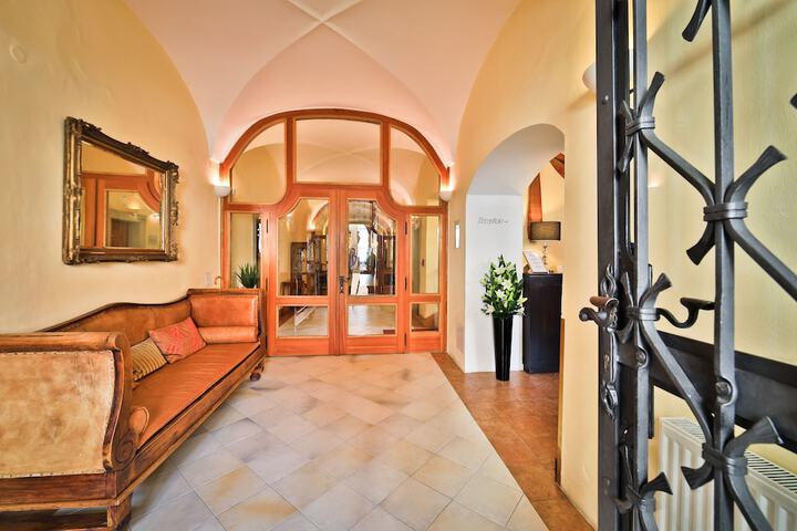 Interior entrance
