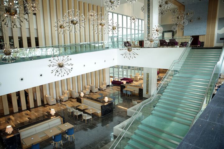 Interior entrance