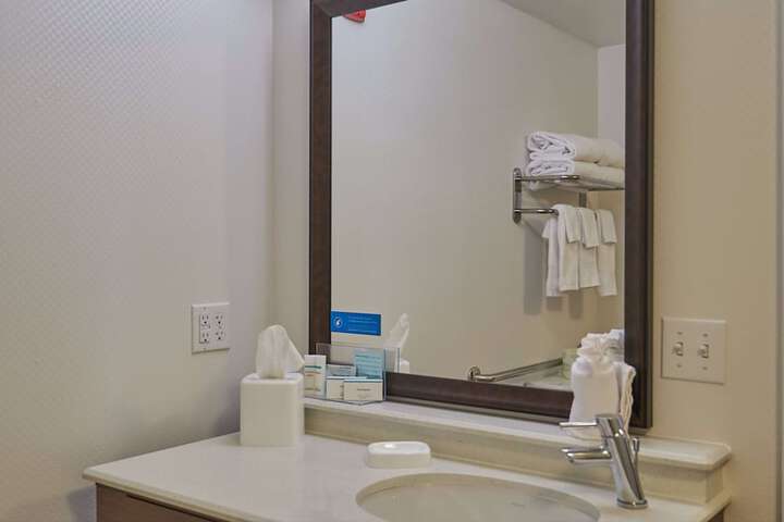 1 King Bed with Refrigerator, Microwave (14 of 33)