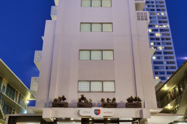 Front of property - evening/night