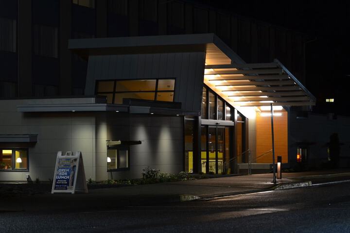 Front of property - evening/night