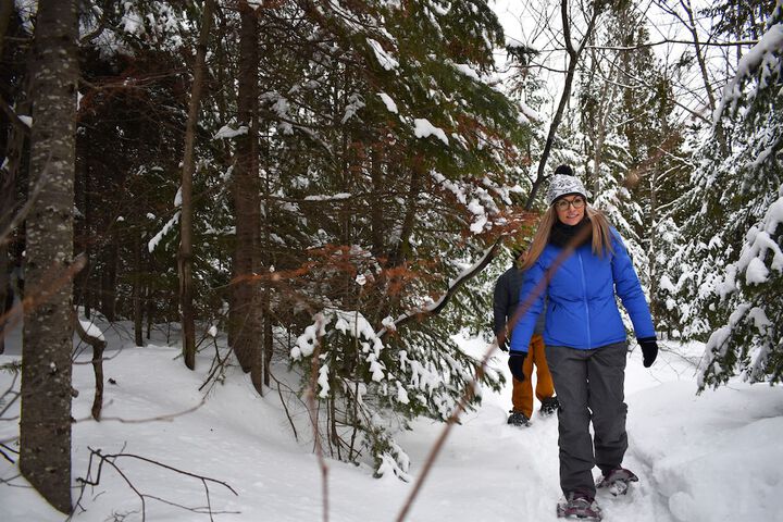 Snowshoeing