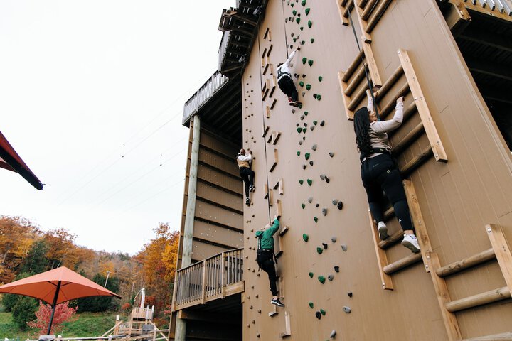 Outdoor rock climbing
