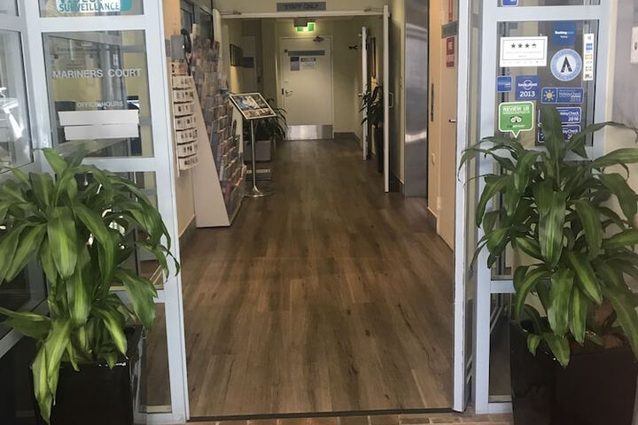 Interior entrance