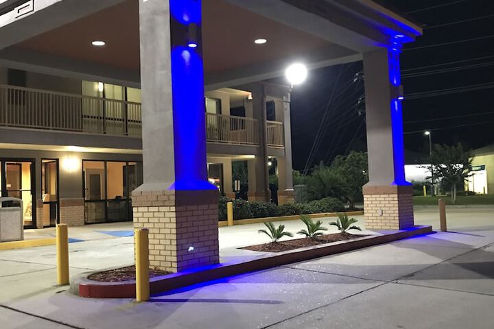 Front of property - evening/night