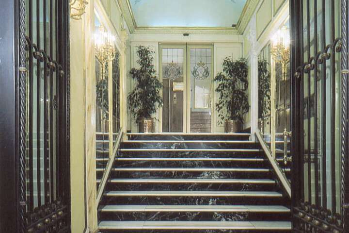 Interior entrance