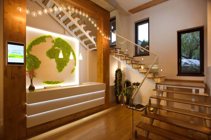 Interior entrance