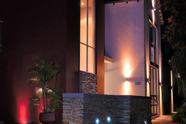 Front of property - evening/night