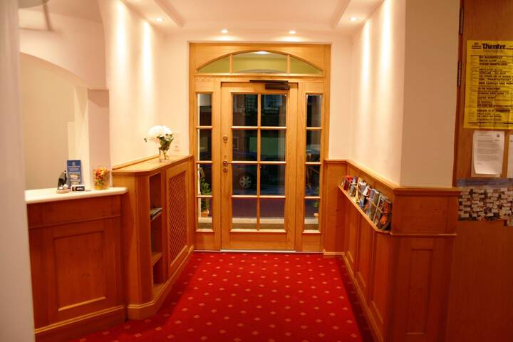 Interior entrance