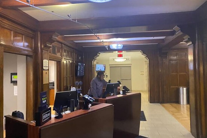 Interior entrance