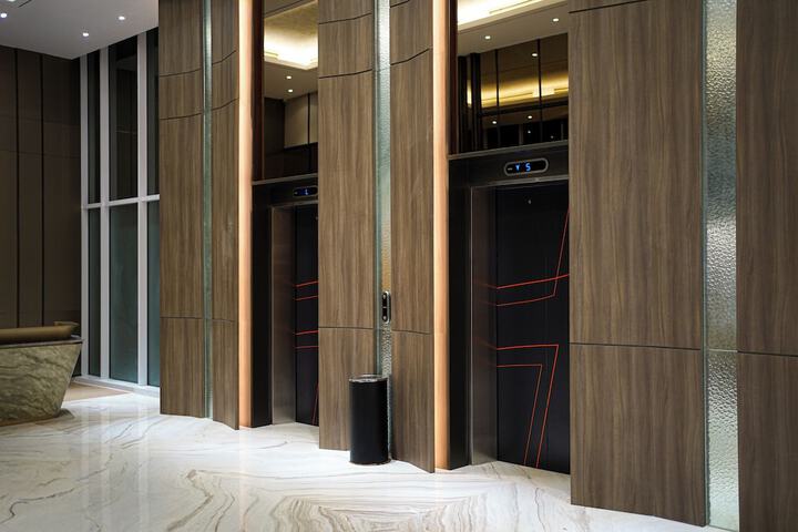Interior entrance