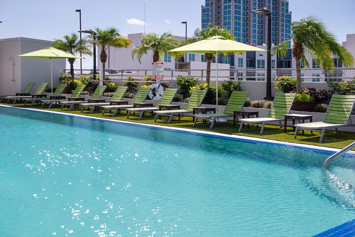 Rooftop pool