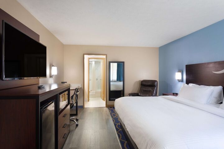 1 King Bed High Speed Internet Accessible Microwave and Refrigerator Flat Screen Televis (6 of 7)