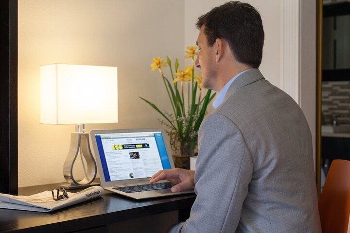 In-room business center