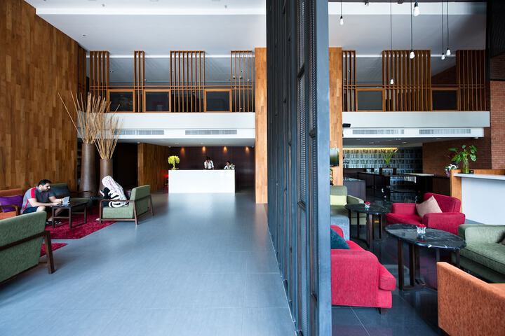 Interior entrance