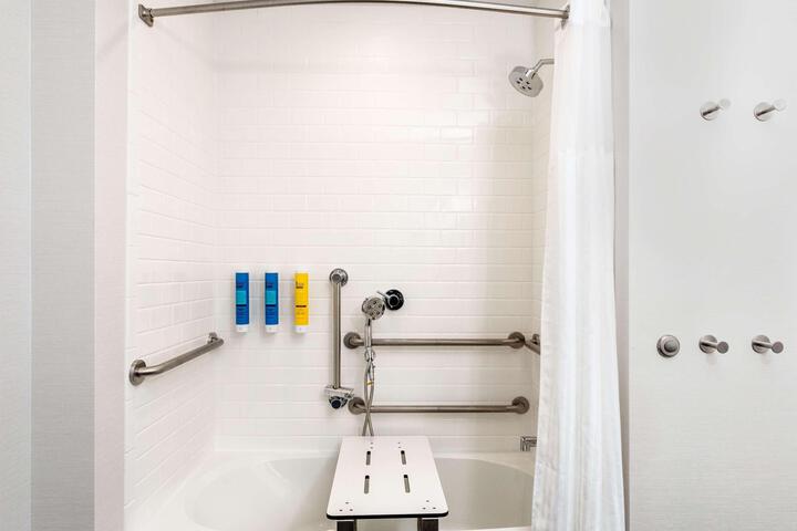 1 King Bed with Walk in Shower (10 of 13)