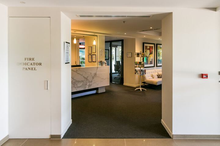 Interior entrance