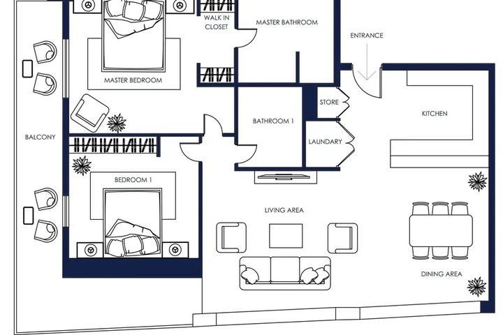 2B-Fairways West-301 by bnbme homes