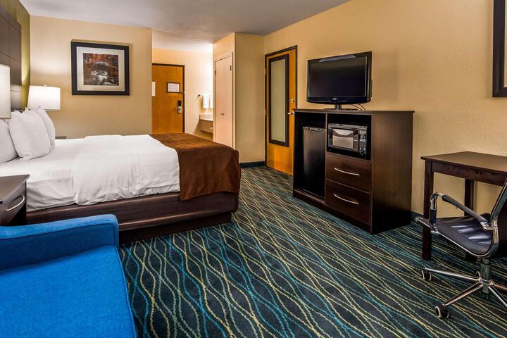 1 King Bed Microwave and Refrigerator 32 Inch LCD Television Sofa Bed High Speed Internet Accessible Full Breakfast (14 of 22)