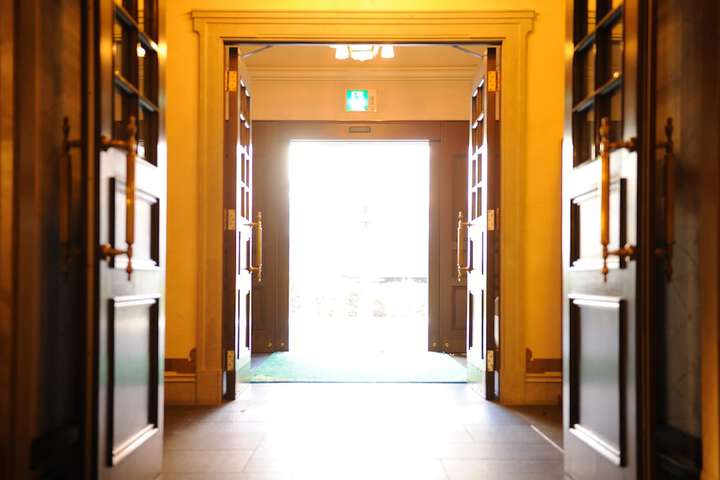 Interior entrance