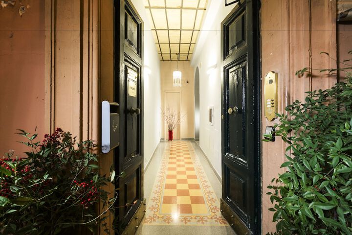 Interior entrance