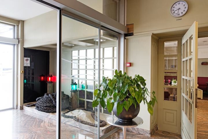 Interior entrance