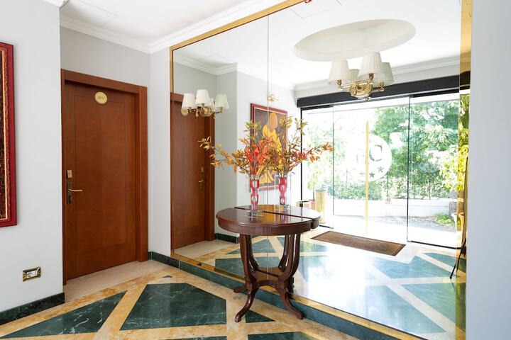 Interior entrance