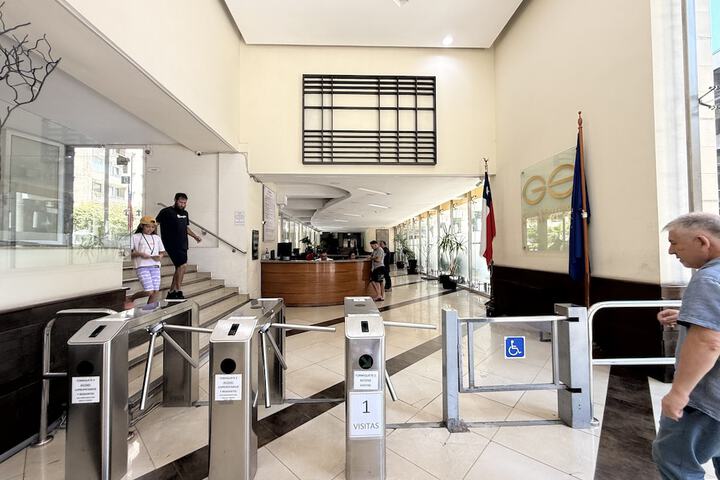 Interior entrance