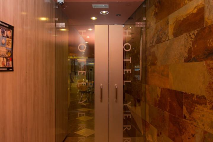Interior entrance