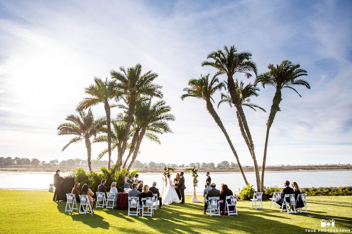 Outdoor wedding area