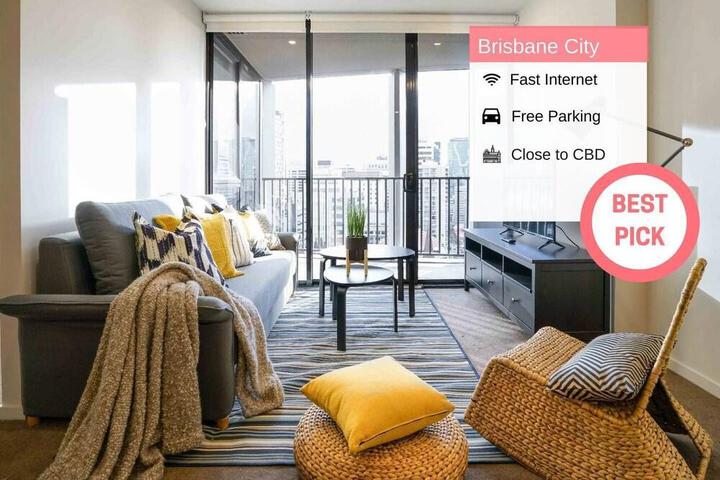 Exterior of BRISBANE CBD LUXURY 2BED2BATH+PARK QBN550-23