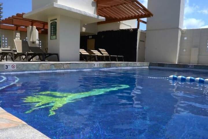 Rooftop pool