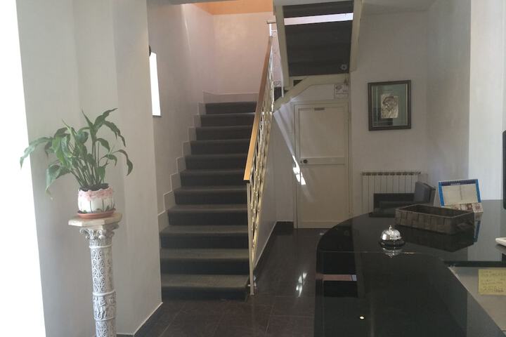 Interior entrance