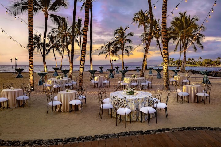 Outdoor banquet area