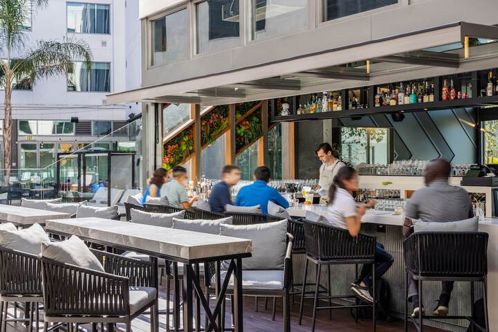 Poolside bar