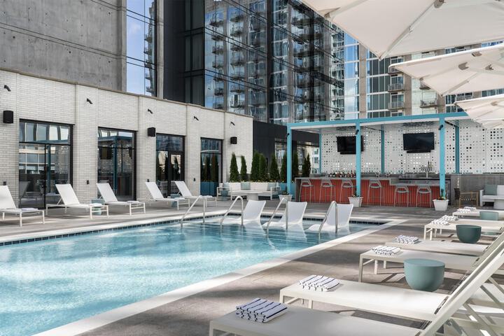 Swimming pool at Hyatt Centric Downtown Nashville
