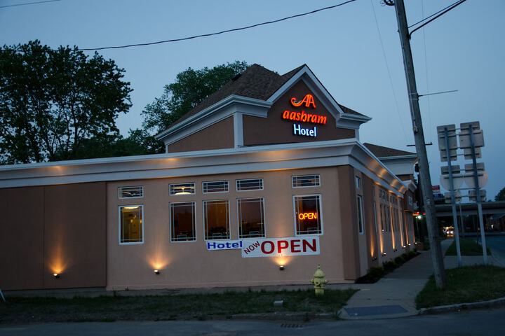Front of property - evening/night