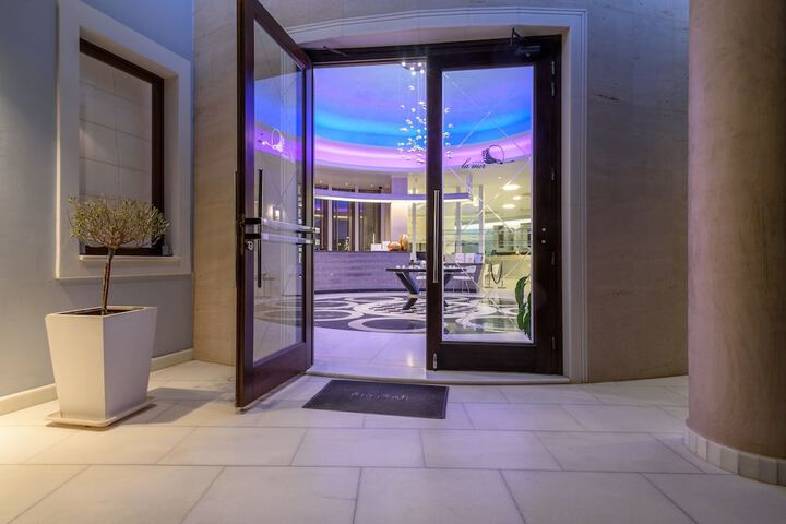 Interior entrance
