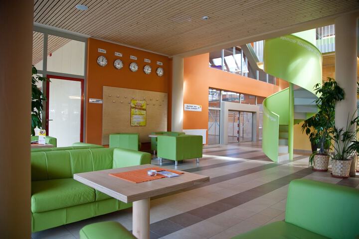 Interior entrance