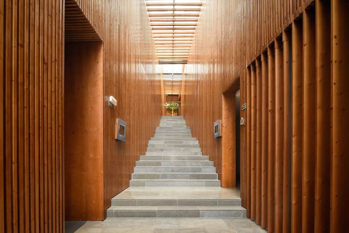 Interior entrance
