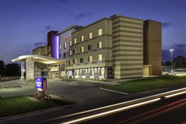 Front of property - evening/night