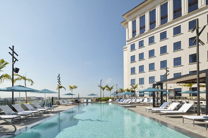 Rooftop pool