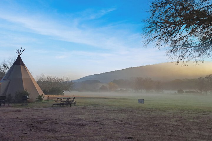 Photo of Tipis on the Guadalupe