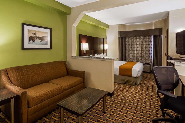 Suite 1 King Bed Sofa Bed Work Desk Microwave and Refrigerator WiFi Full Breakfast (18 of 18)
